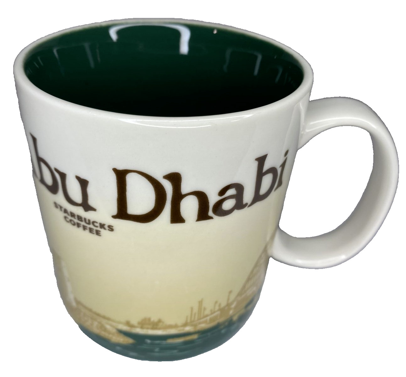 2011 Starbucks 16oz Cup Abu Dhabi Global Icons City Collector Mug-- Discontinued