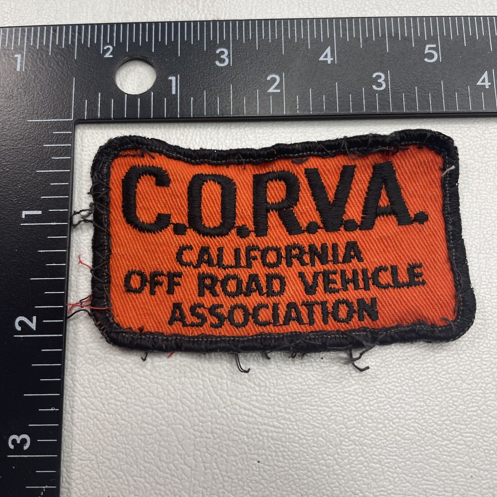 Vtg c 1970s C.O.R.V.A. CORVA California Off Road Vehicle Association Patch 20E0