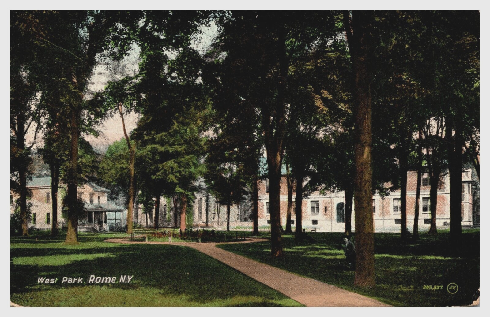 West Park Rome NY New York 1910 Posted Early View  Postcard