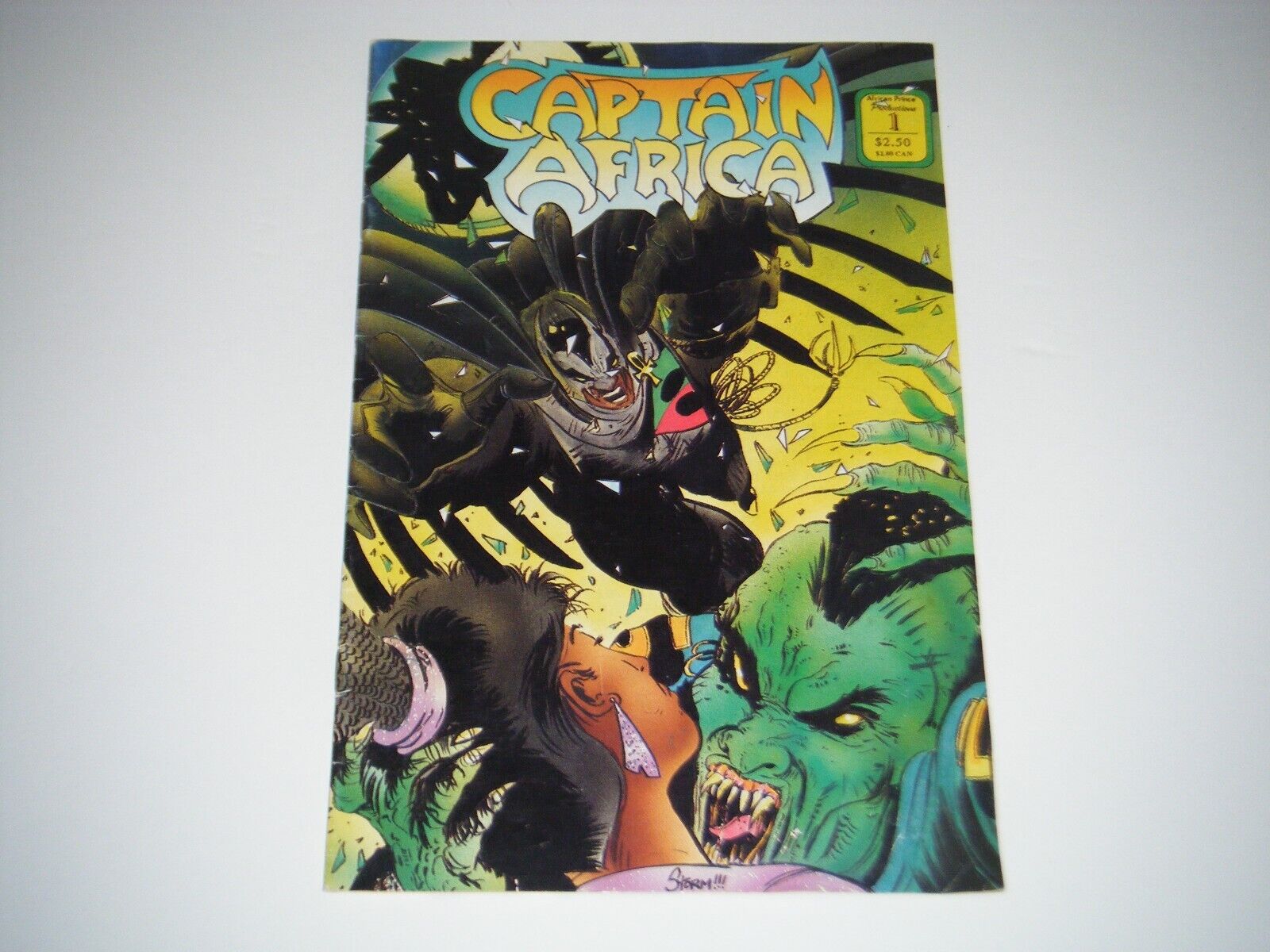 Captain Africa Comic #1 African Prince Prod 1992 by Dwayne J. Ferguson SIGNED