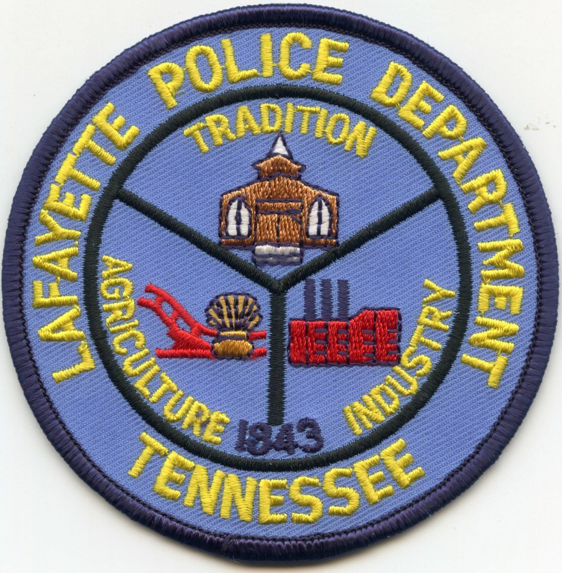 LAFAYETTE TENNESSEE TN Tradition Agriculture Industry POLICE PATCH