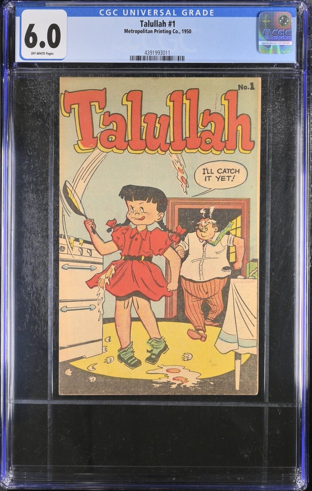 Talullah #1 (1950) Metropolitan Printing Co. CGC 6.0, SCARCE, HTF