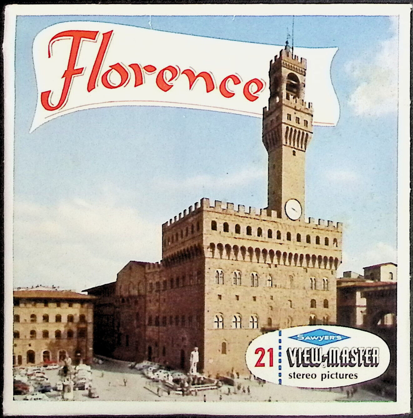Florence Italy 3d View-Master 3 Reel Packet - 21 Full Color Kodachrome 3D Images