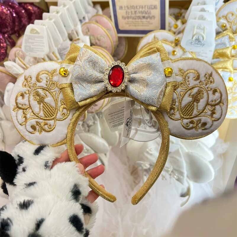 Authentic Disney 2024 Snow White Bow Minnie Mouse Ear Headband Disneyland