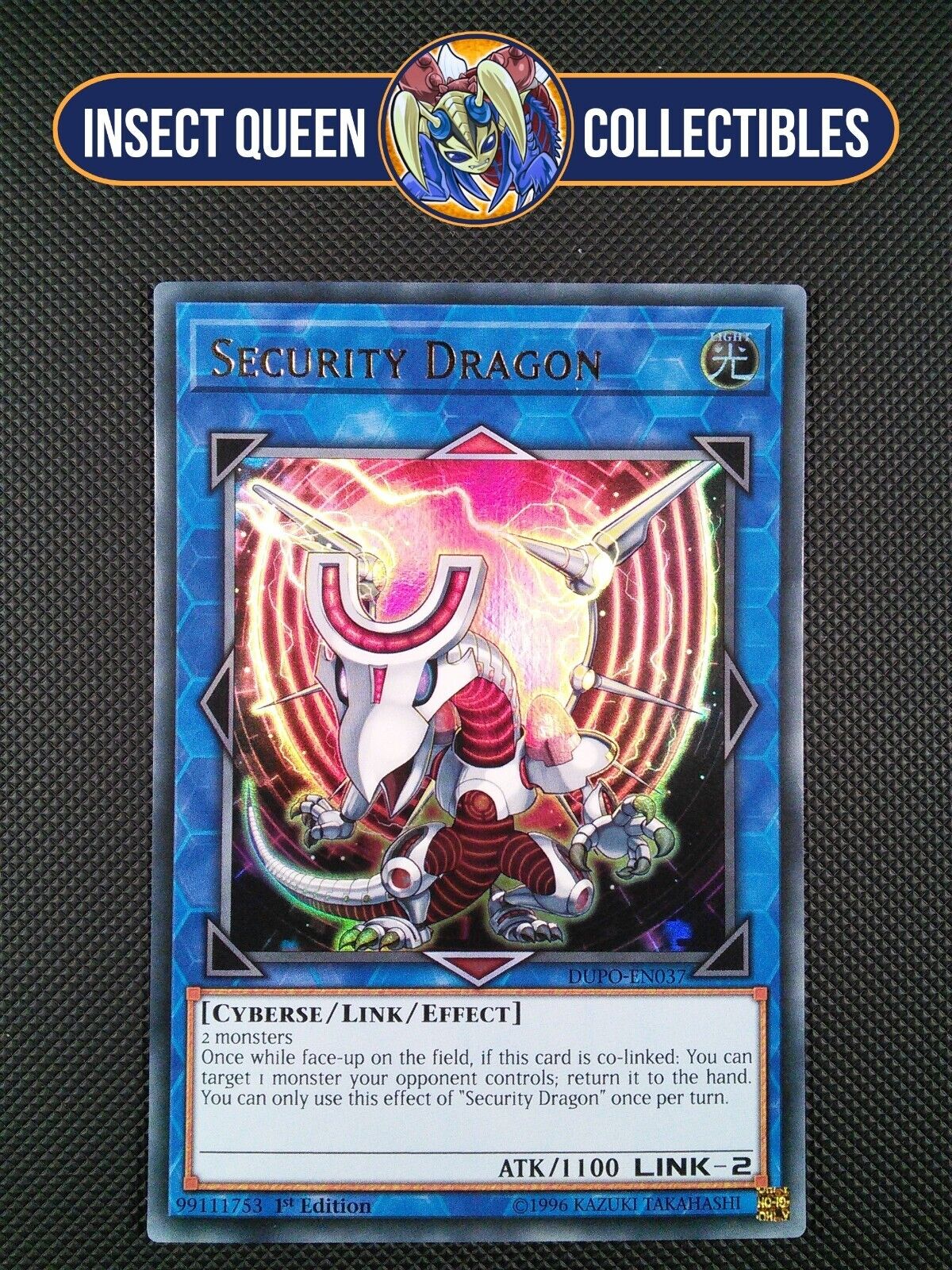 Security Dragon DUPO-EN037 1st Edition Ultra Rare Yu-Gi-Oh
