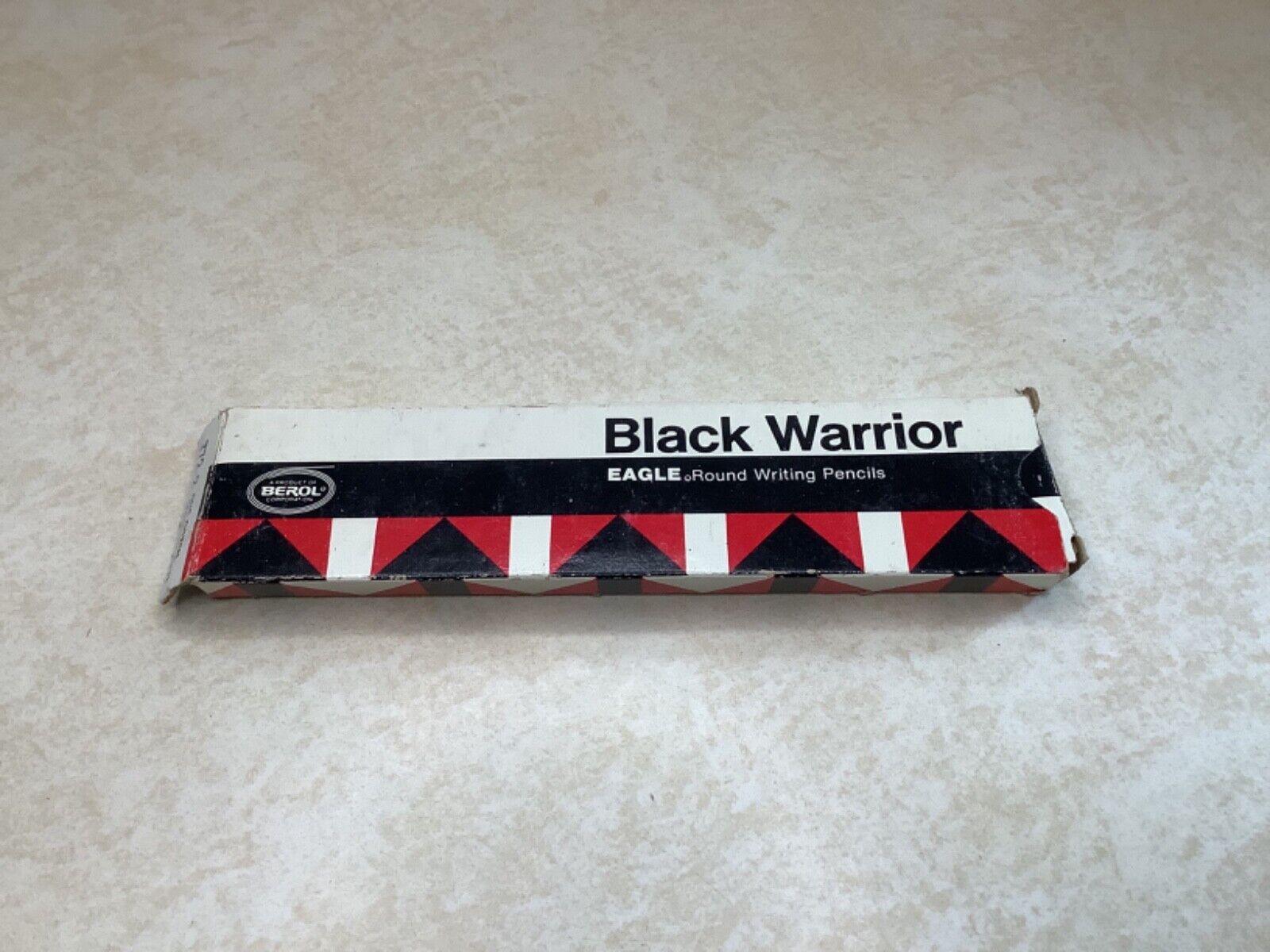 Black Warrior Eagle Berol Pencils 372 2 vintage unsharpened 12 medium soft box