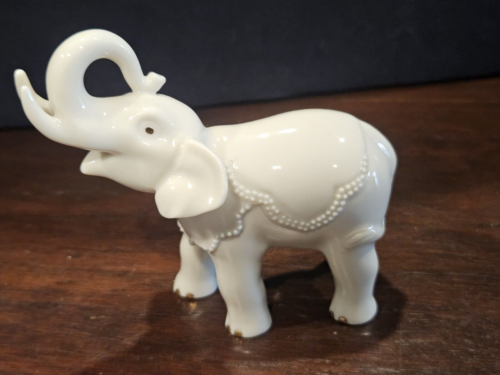 Lenox White Porcelain Elephant Figurine 