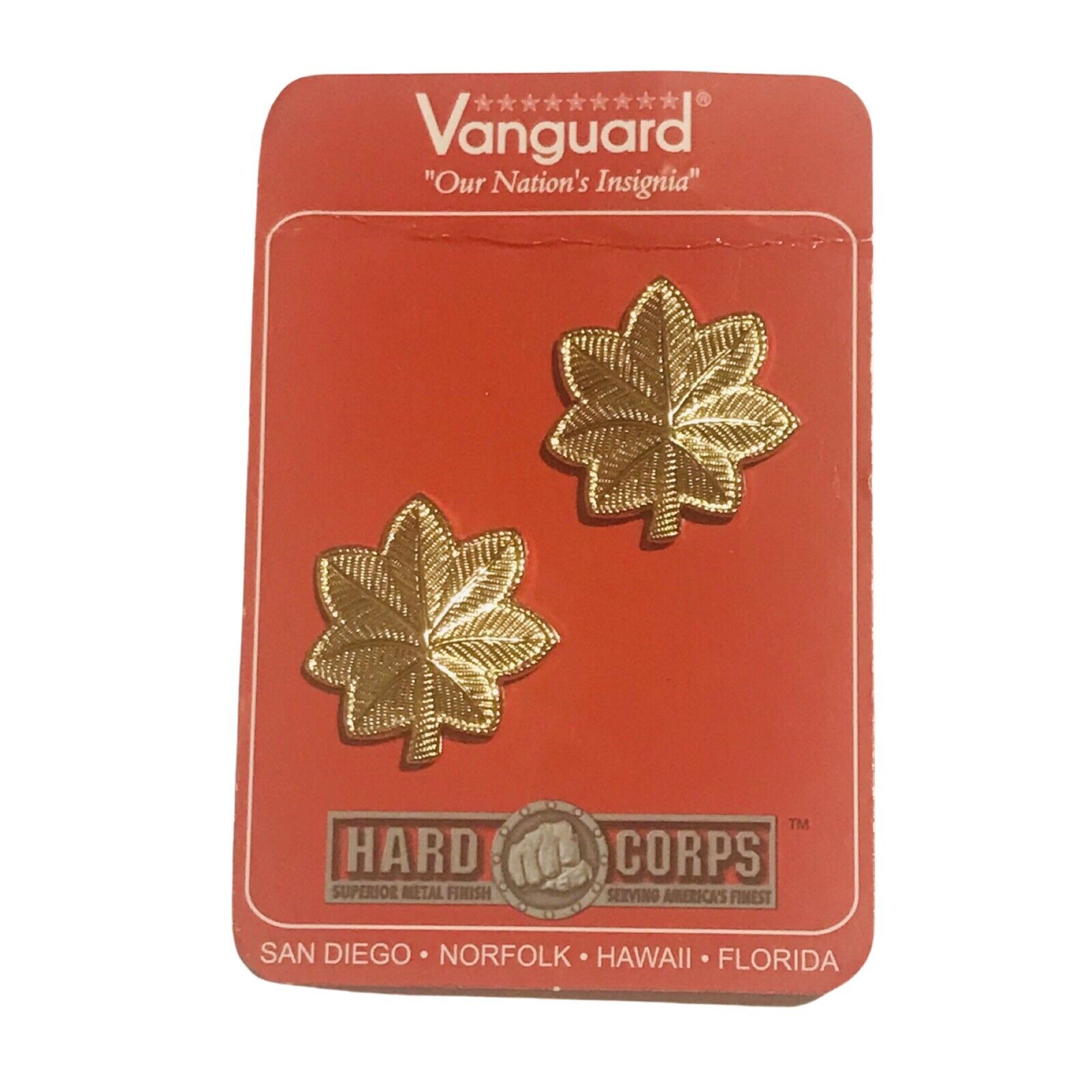 Vanguard- Hard Corps - USN US Army Major Coat Pins Gold
