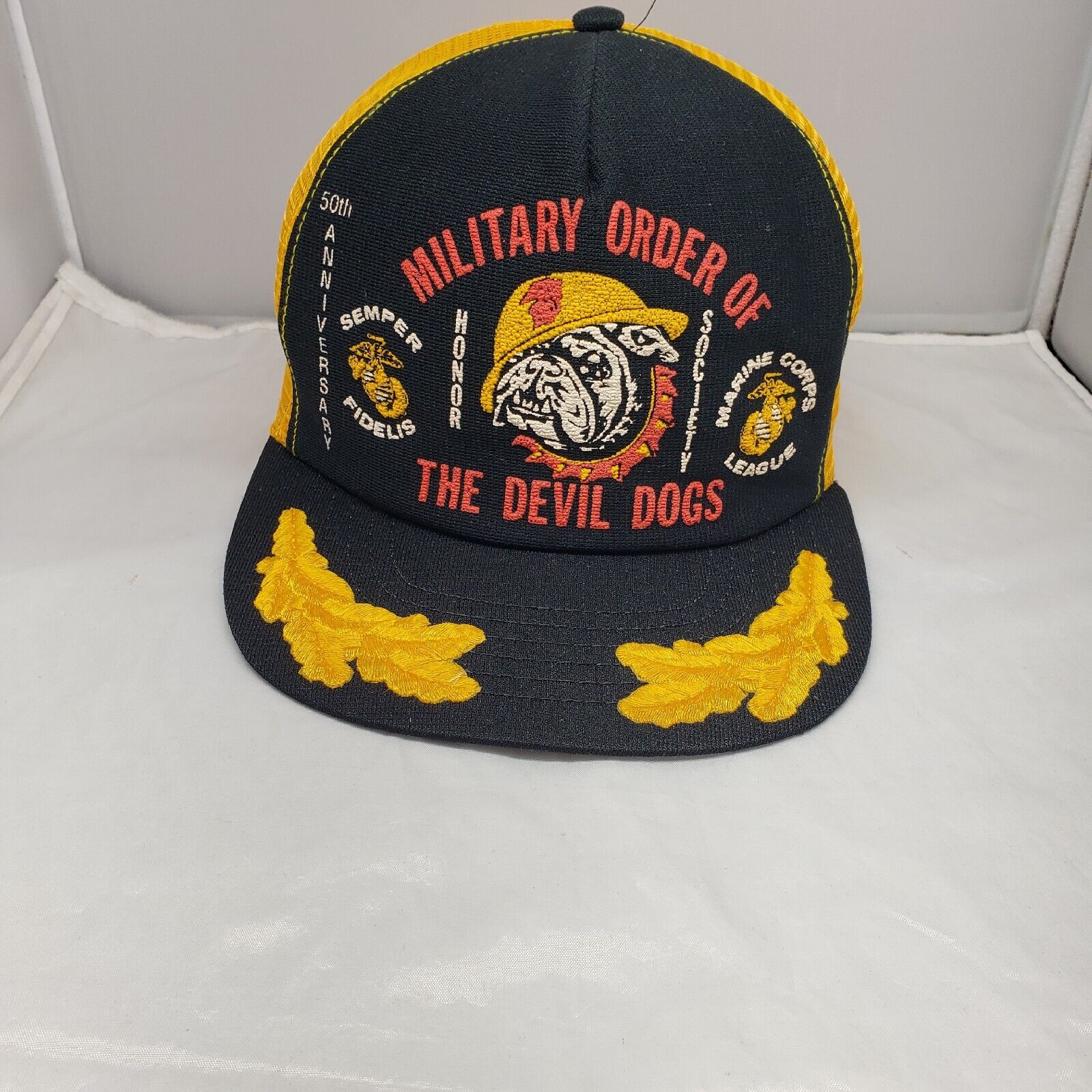 Rare Vintage Marine Corps Order Of The Devil Dogs Trucker Hat