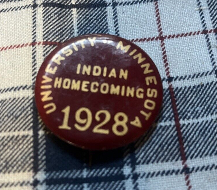 Vintage 1928 University of Minnesota Homecoming Pin Back Button Pin