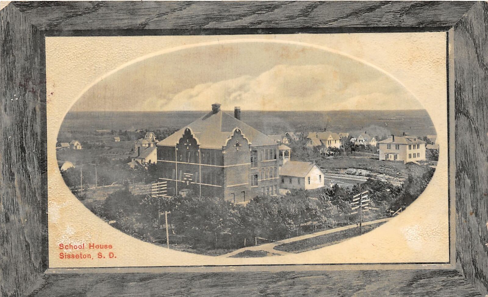 H87/ Sisseton South Dakota Postcard c1910 School House Building 49