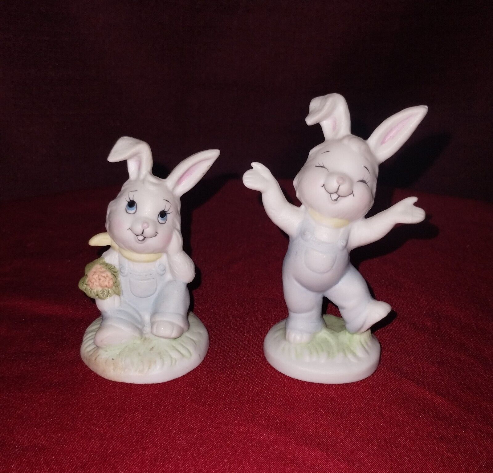 Vintage Ceramic Easter Bunny Figurines