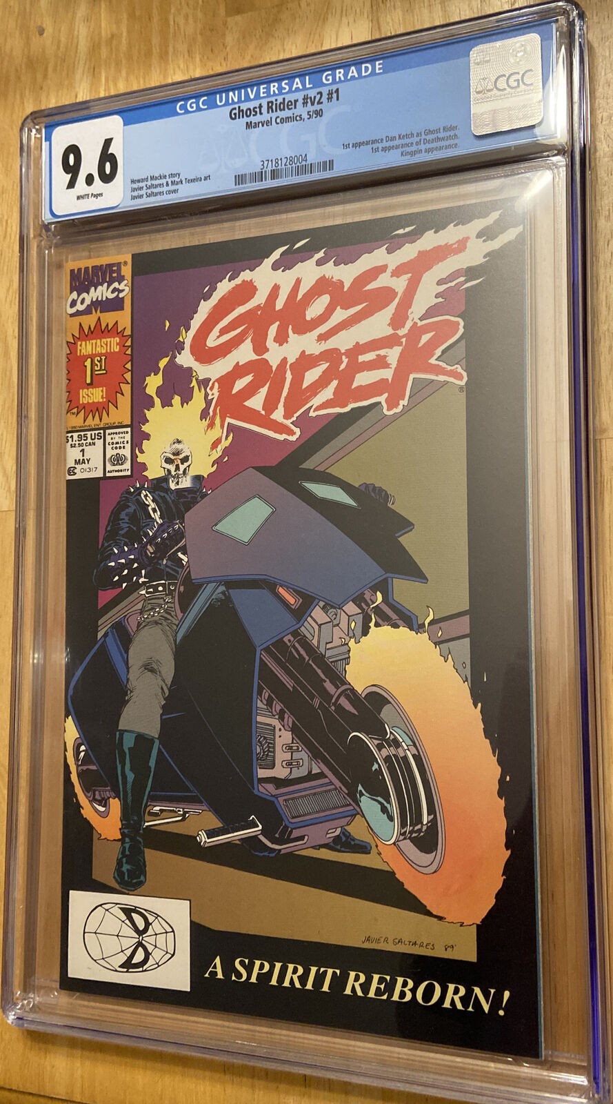 Rare 1990 Ghost Rider V2 #1 CGC 9.6 1st Ketch -Ghost Rider  White Pages ??