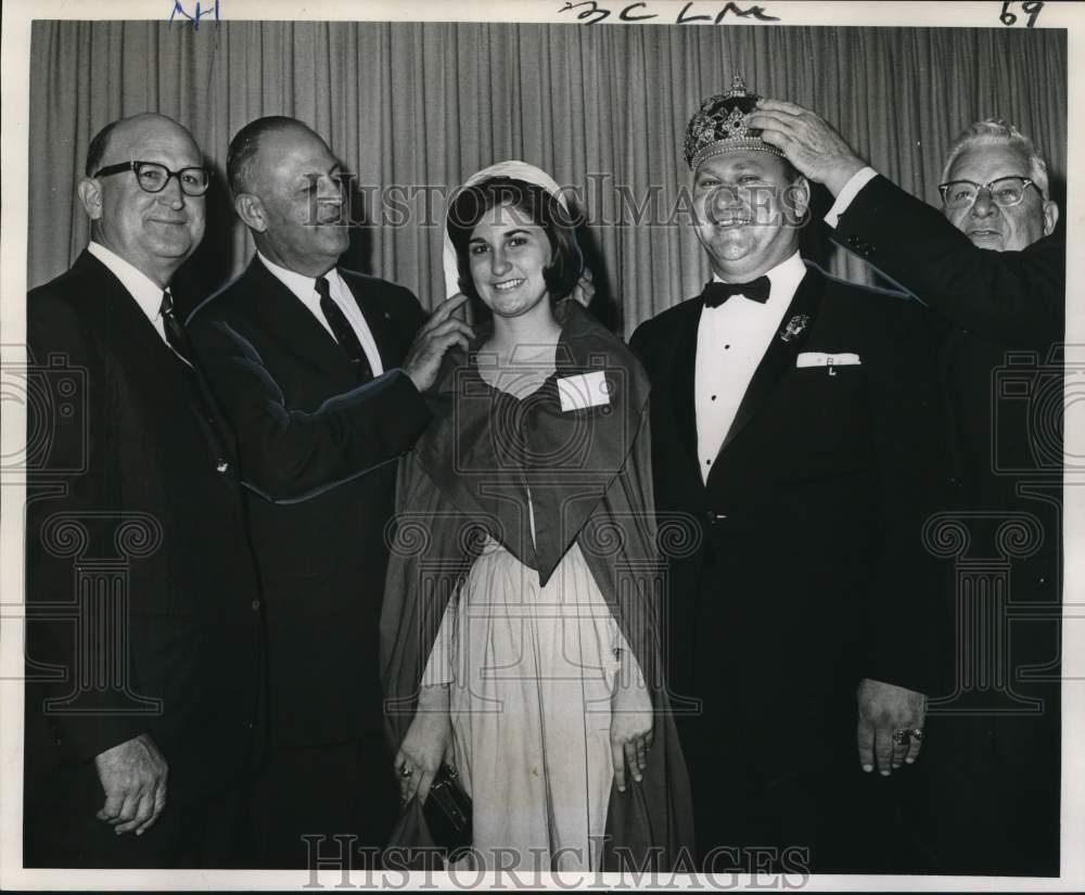 1965 Press Photo Participants in Acadian Night dinner at International House