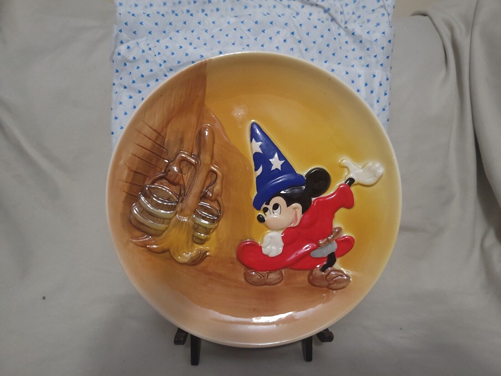 Vintage Disney's Fantasia 50th Anniversary 9in Collector's plate c/a 1990's #2