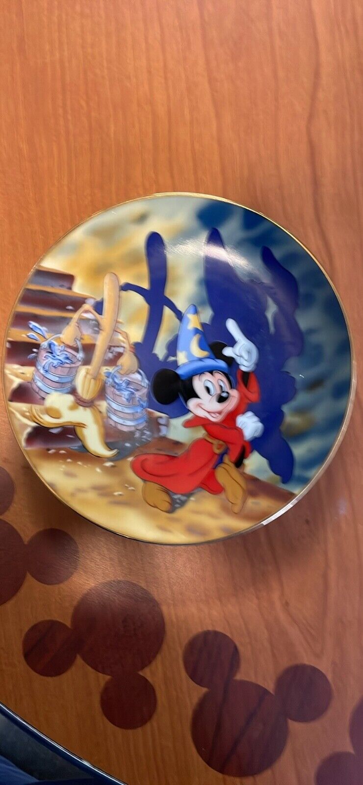 Disney 1990 Fantasia 50th Anniversary THE MISCHIEVOUS APPRENTICE Ltd Ed Plate