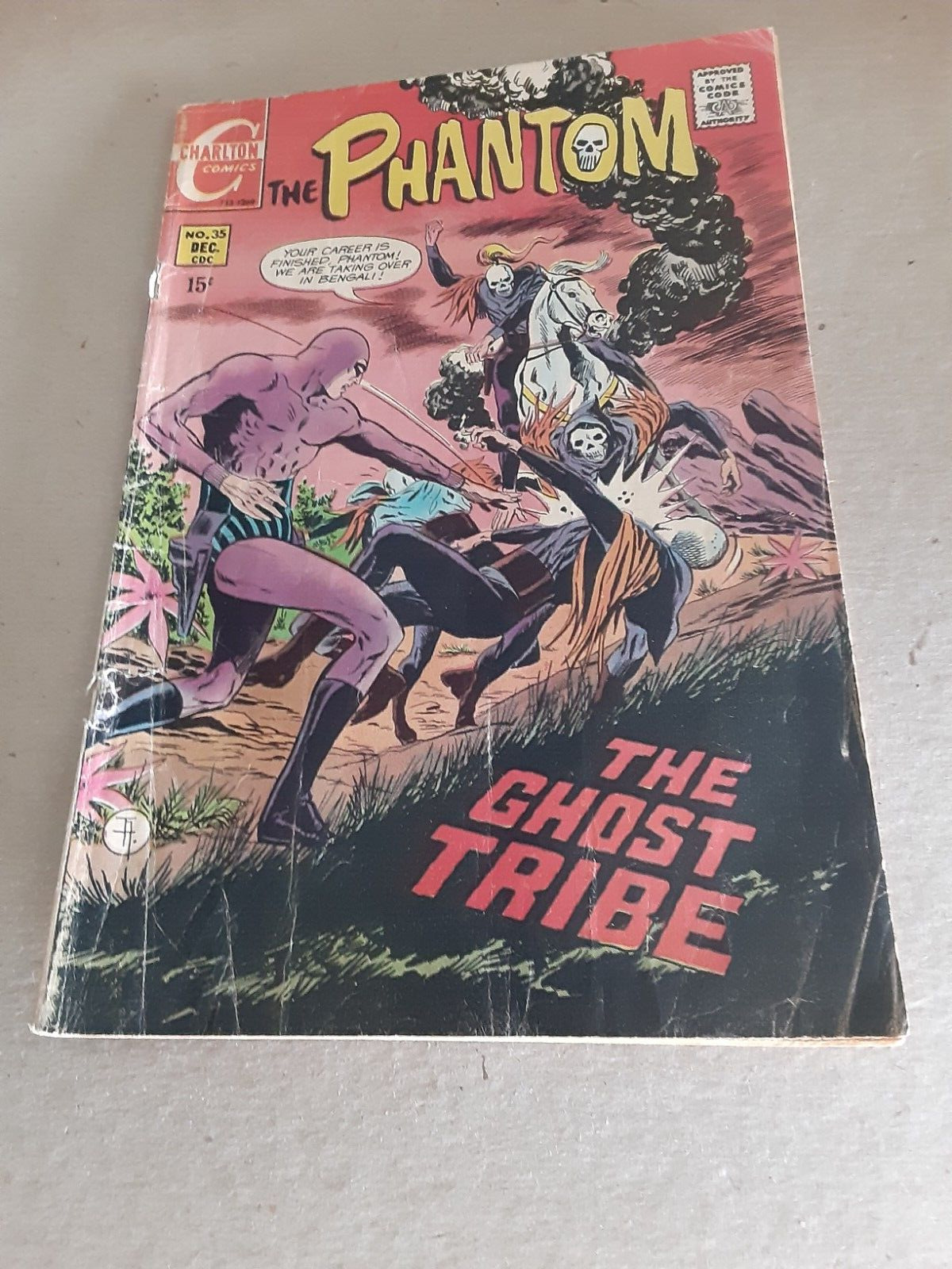 Charlton THE PHANTOM No. 35 (1969) The Ghost Tribe VG