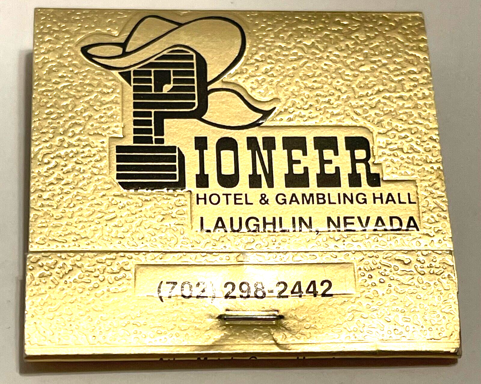 Vintage Matchbook Collectible Ephemera Pioneer Gambling Hall Laughlin Nevada