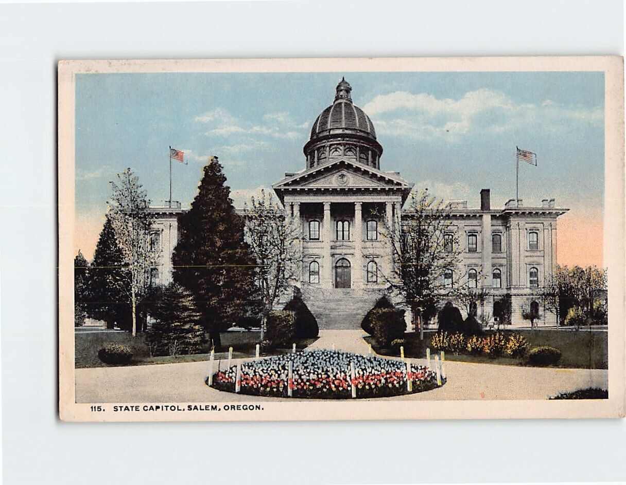 Postcard State Capitol Salem Oregon USA