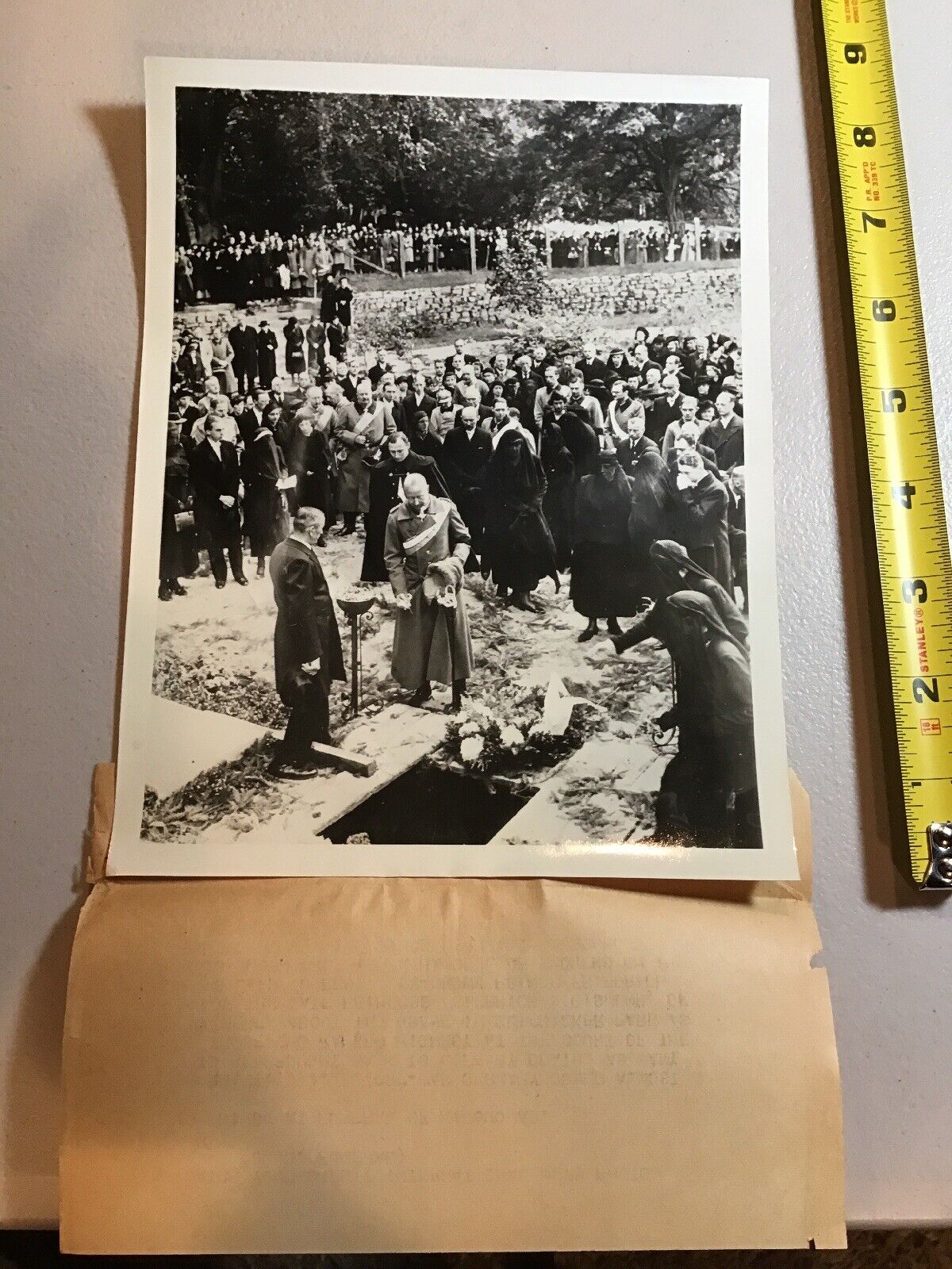 1938 Pre War Germany Press Photo Funeral Princess Friedrich Sigismund Prussia