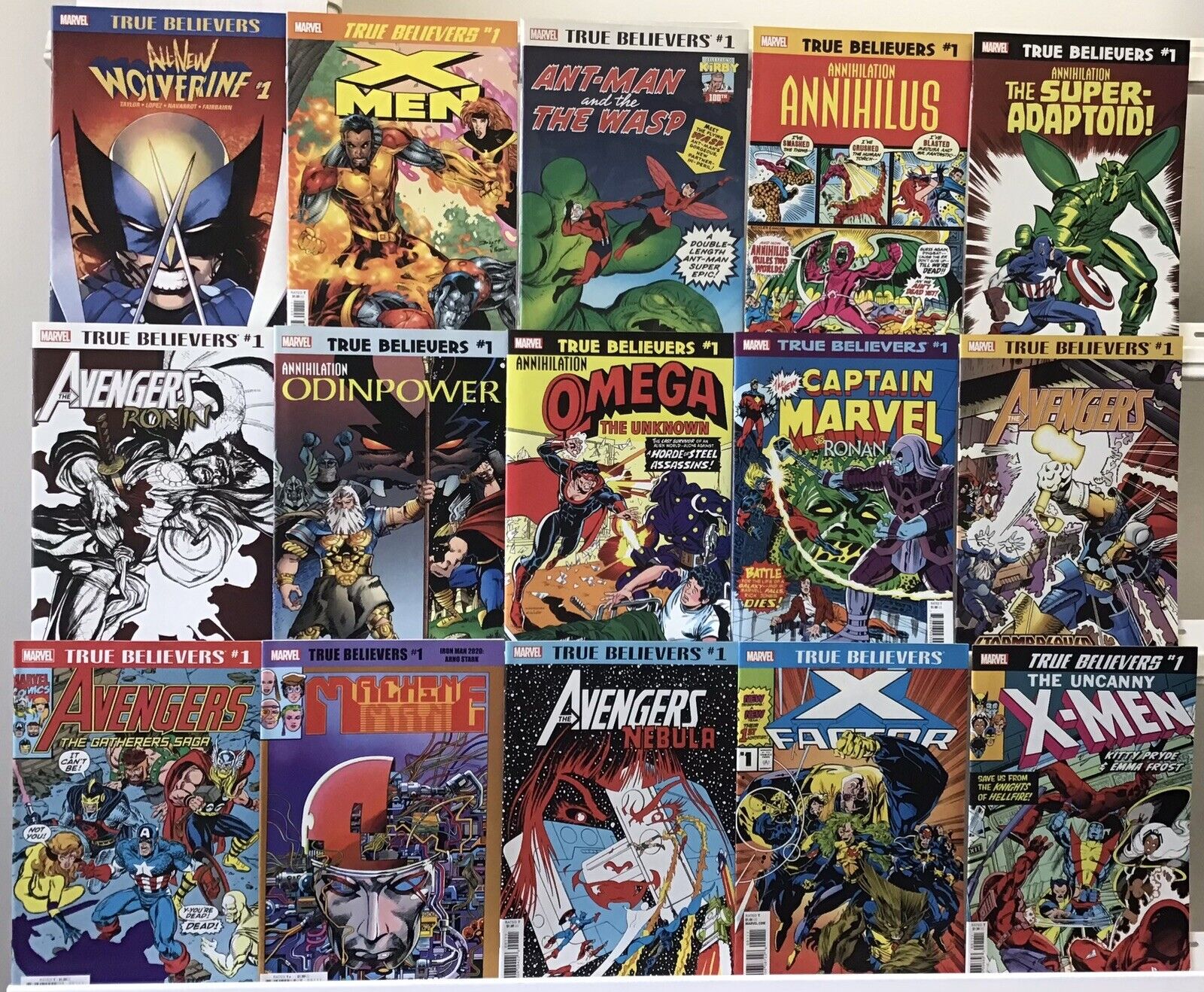 Marvel Comics - True Believers - Comic Book Lot Of 15