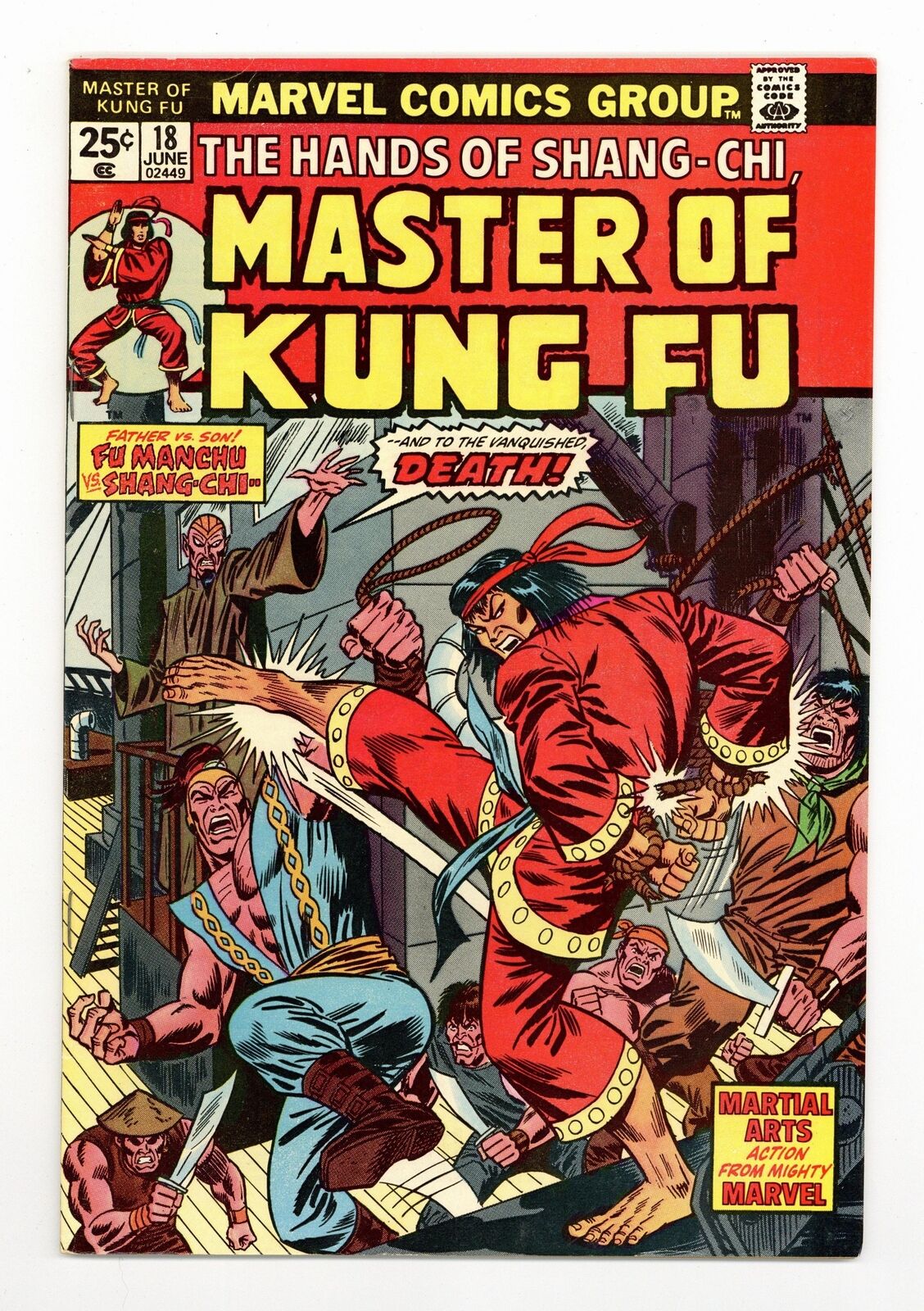 Master of Kung Fu #18 FN 6.0 1974
