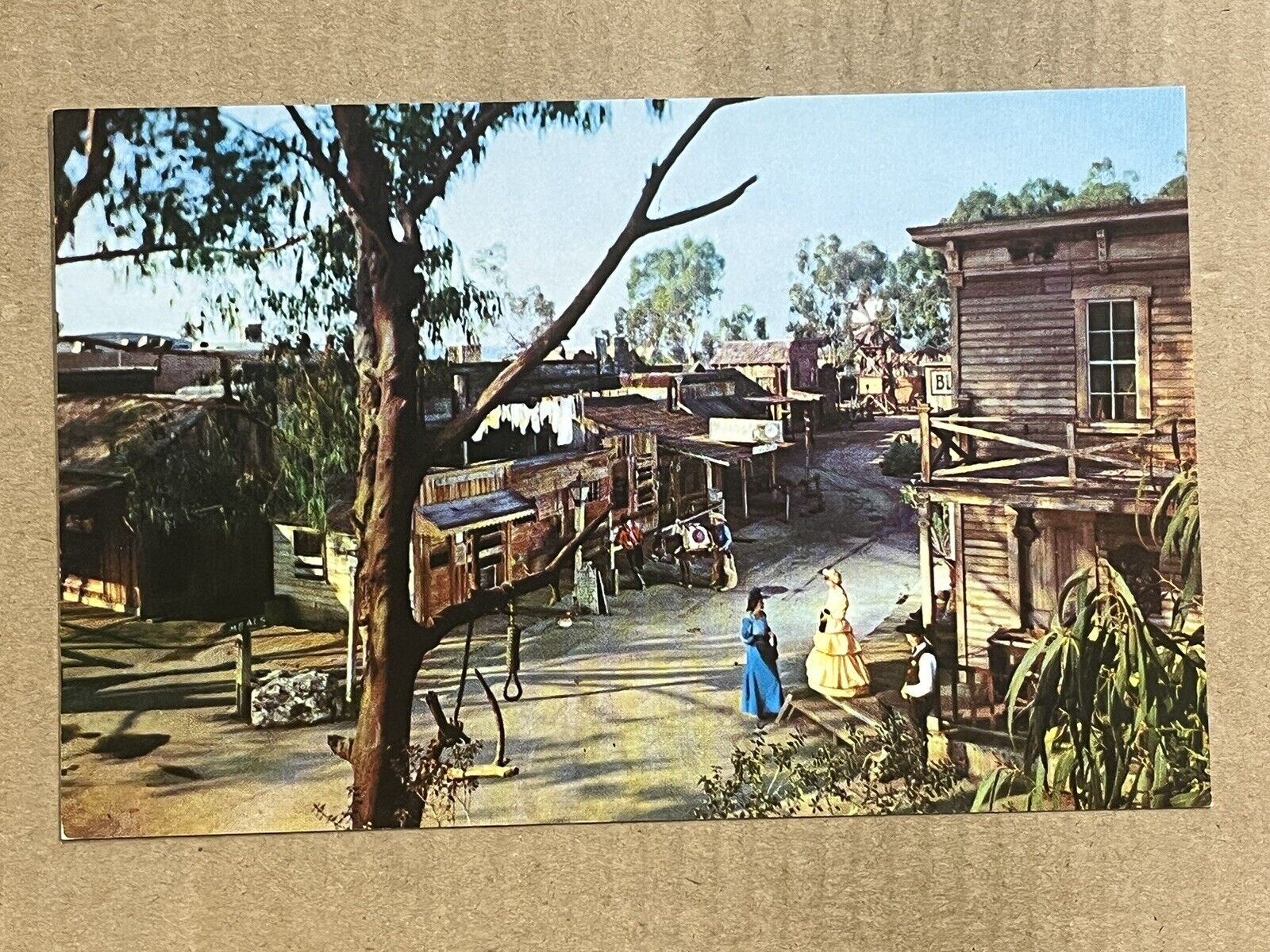 Postcard Knott’s Berry Farm Main Street Ghost Town Buena Park California Vintage