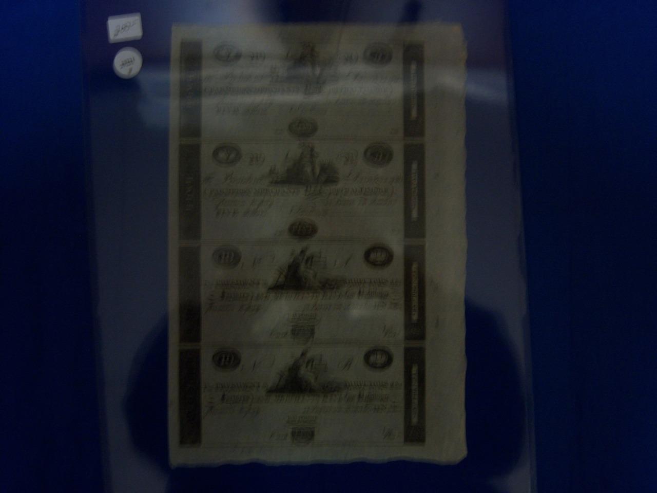 186X, Uncut Sheet of 2 X $5 & 2 X $10 Banknotes, See Remark (29221)
