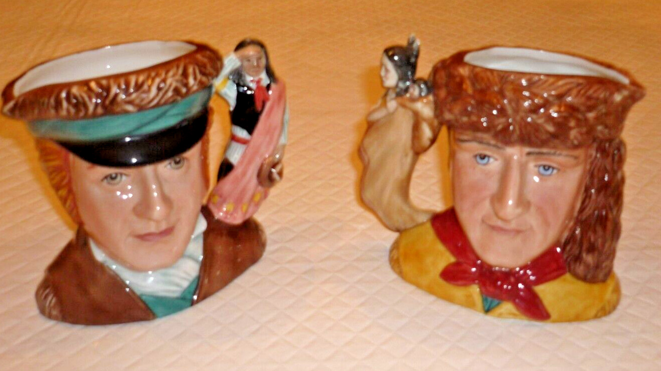 ROYAL DOULTON PAIR OF CHARACTER JUGS LEWIS AND CLARK.  D7234, D7235