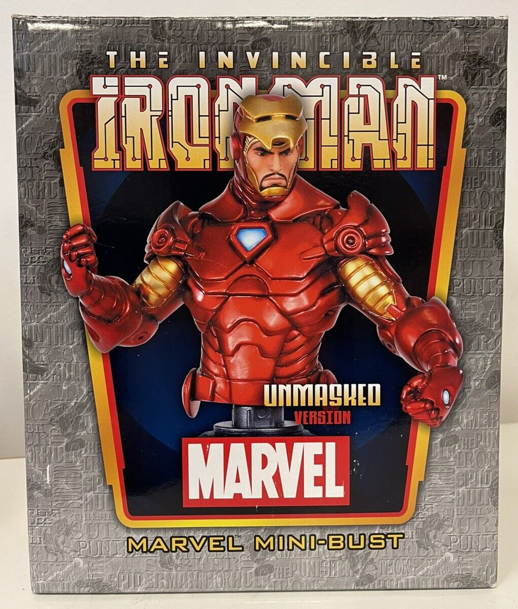 Bowen Designs The Invincible Iron Man (Unmasked Version) Marvel Mini-Bust Statue