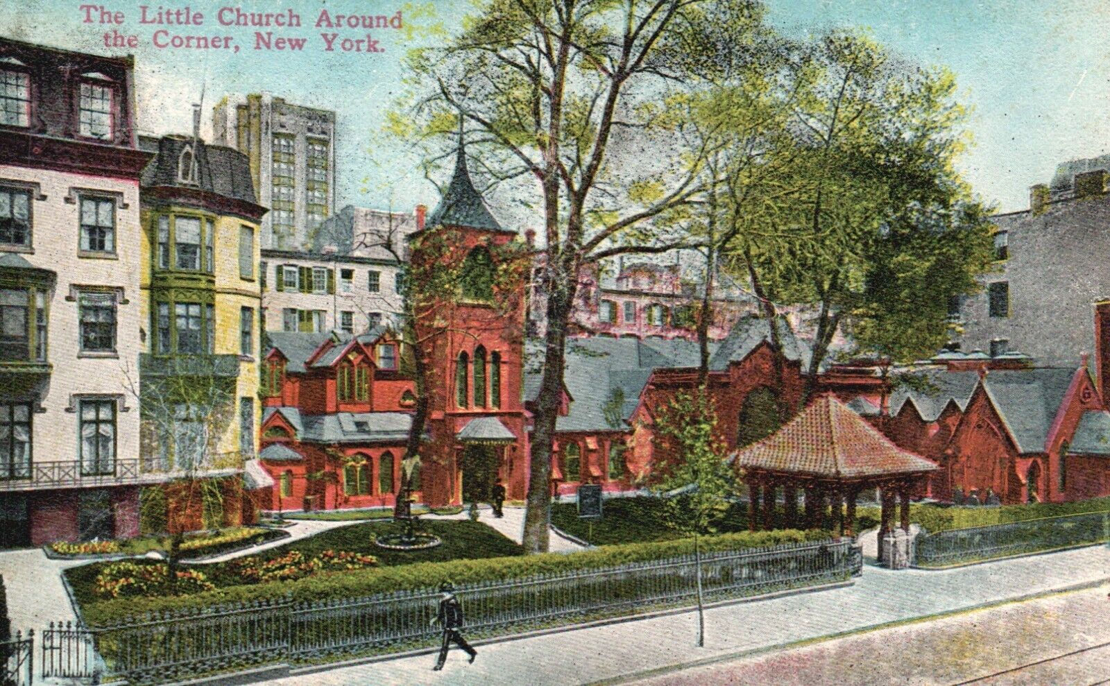Postcard NY New York City Little Church Around the Corner DB Vintage PC H7010