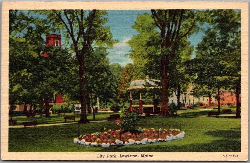 Lewiston, Maine Postcard \