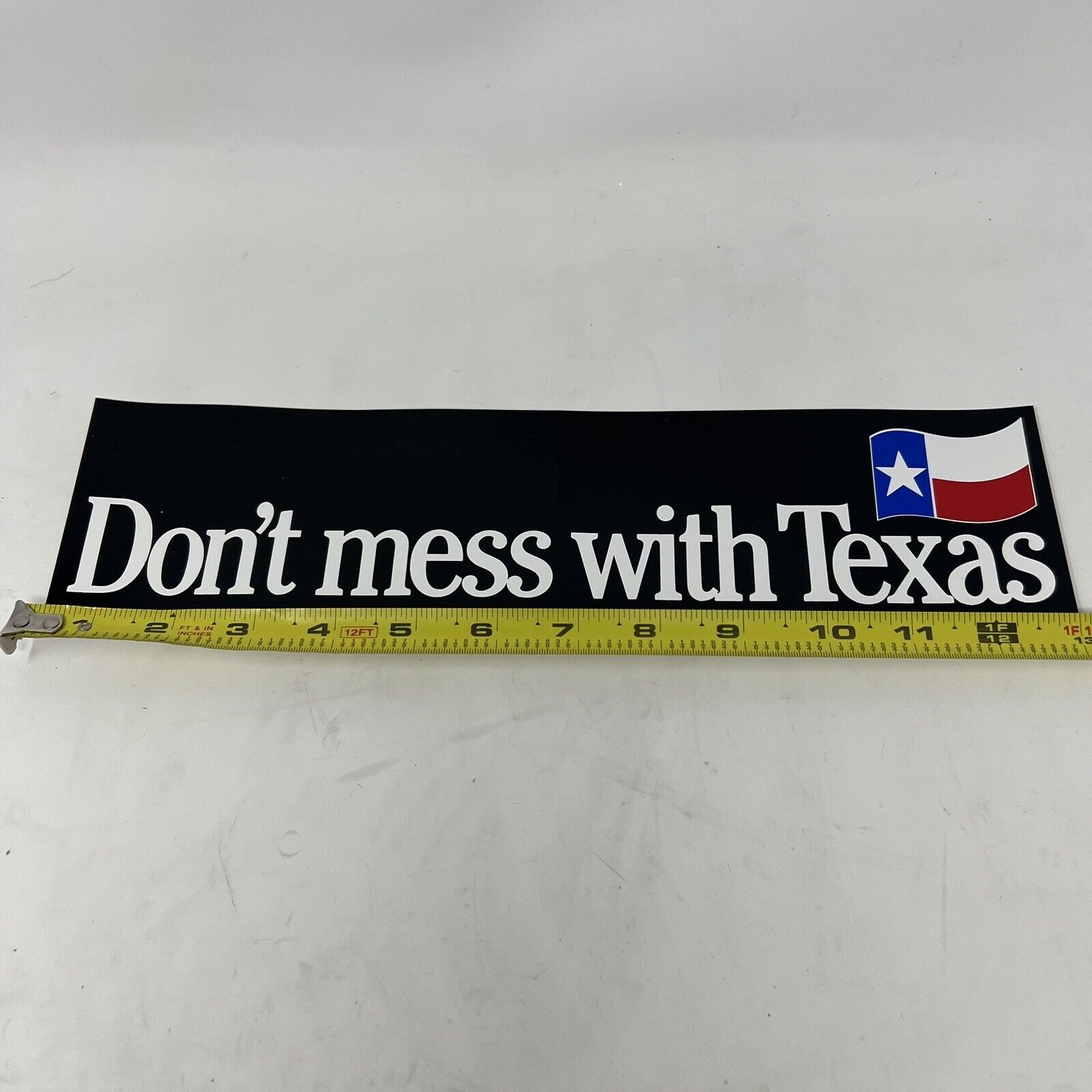 Vintage Don't Mess With Texas Bumper Sticker Vinyl Decal