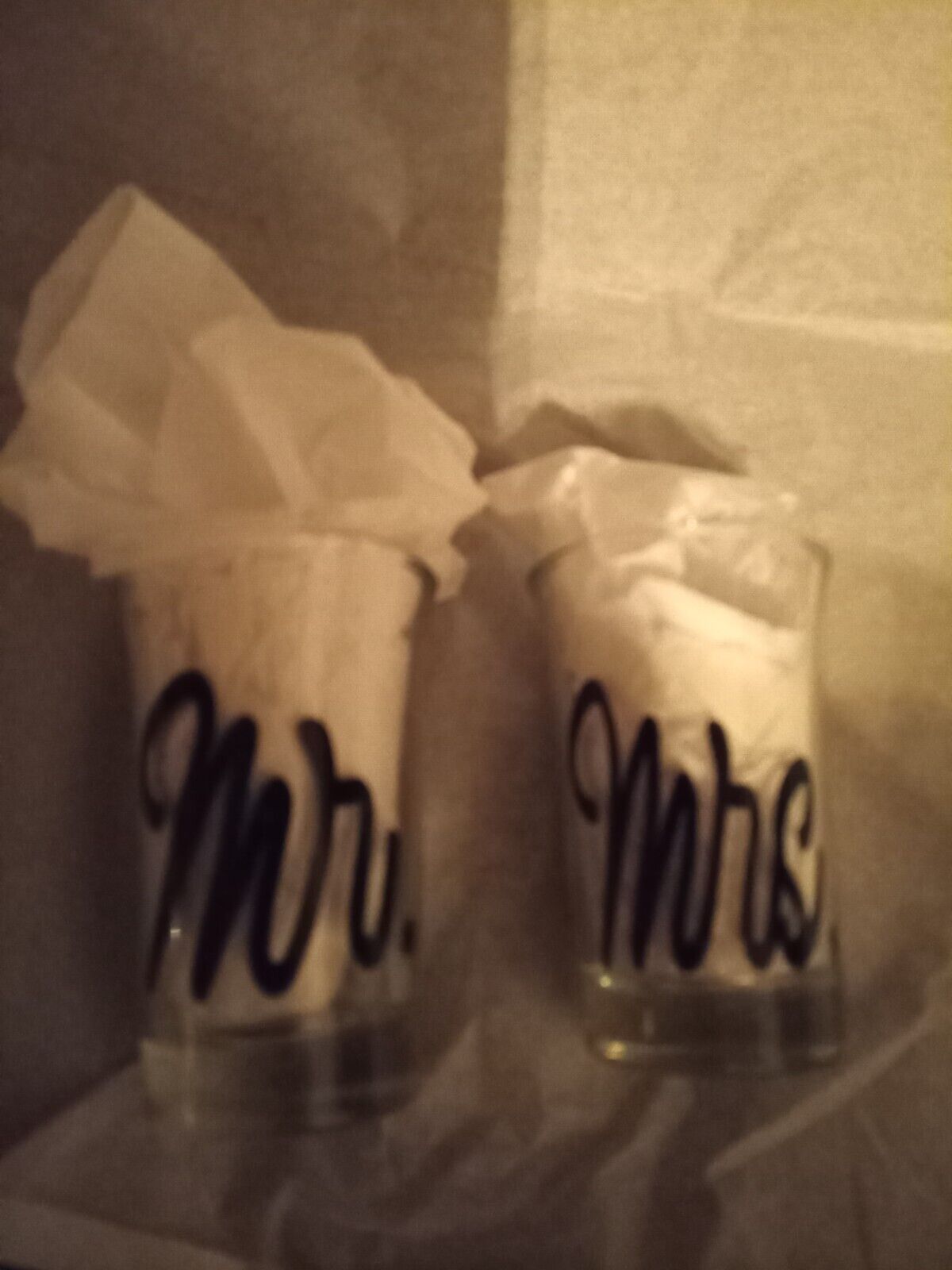 Mr & Mrs Shot Glasses (Customizations are available)