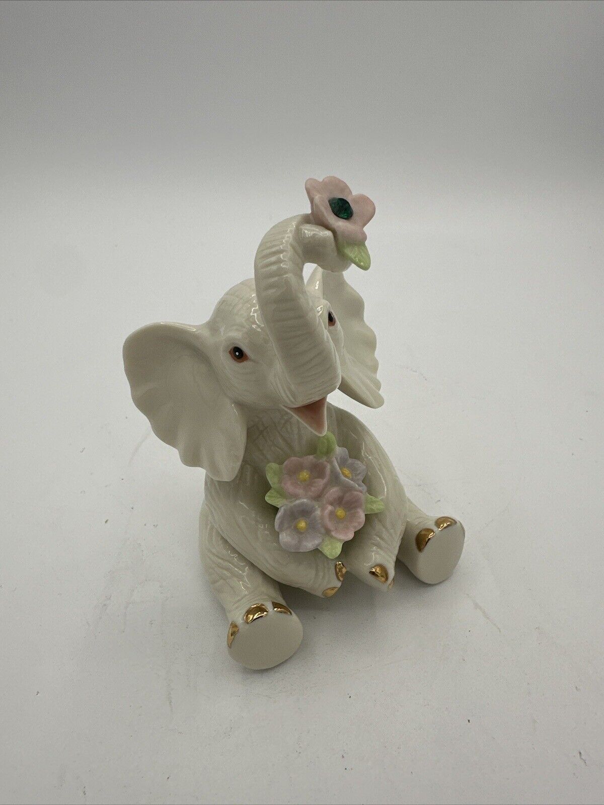 Lenox American By Design Very Special Day Elephant Celebrating with Flowers