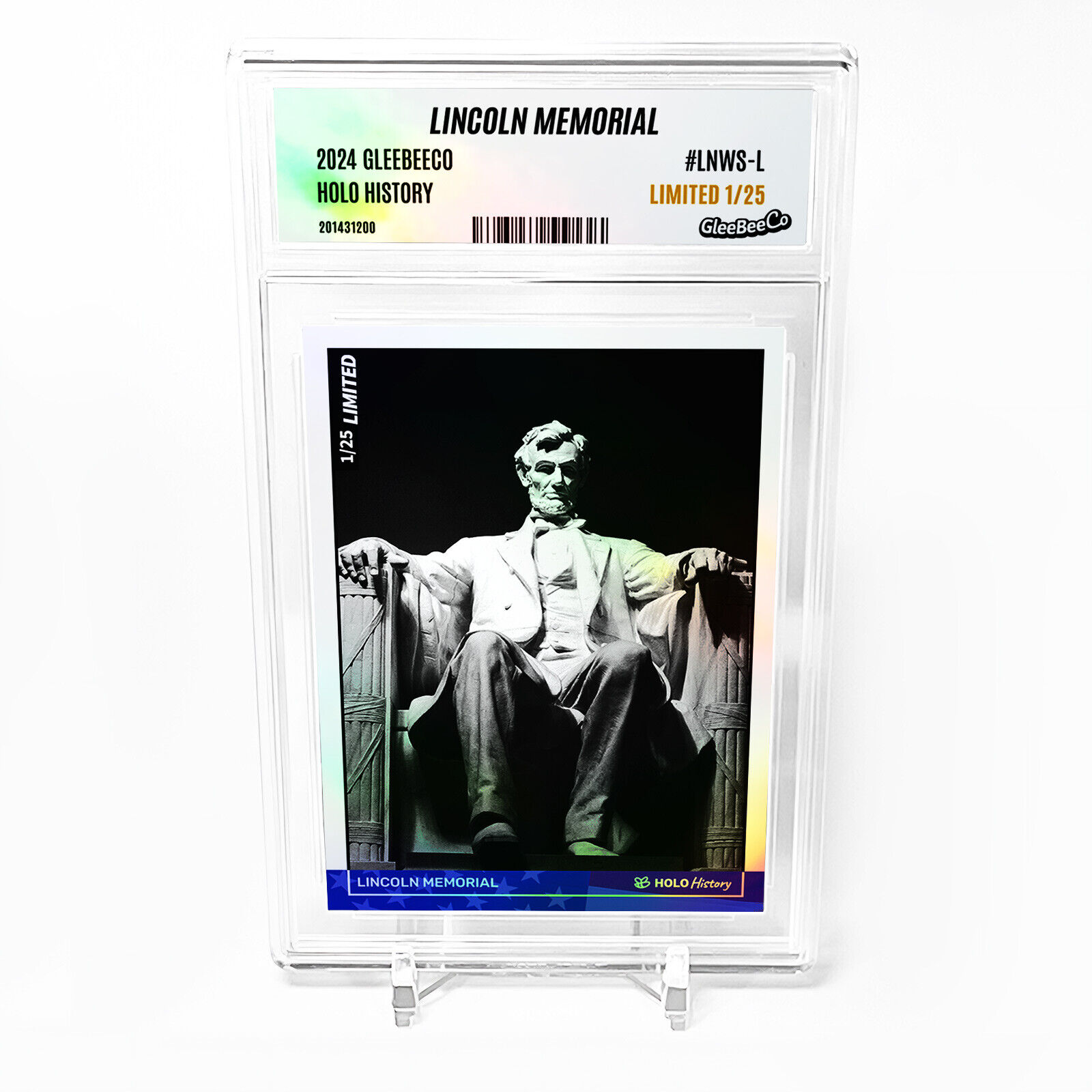 LINCOLN MEMORIAL Holographic Card 2024 GleeBeeCo Slabbed #LNWS-L Only /25