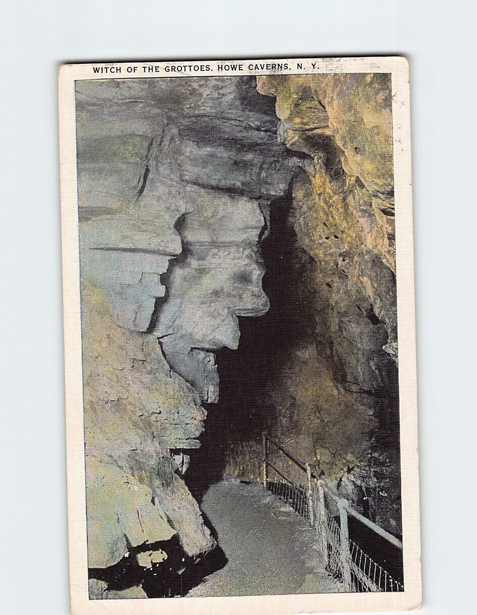 Postcard The Witch of the Grottoes Howe Caverns New York USA