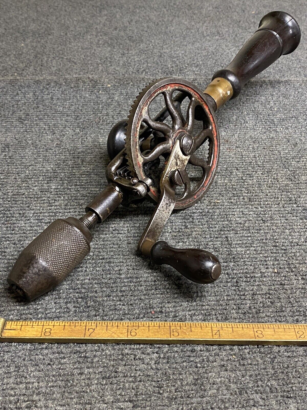 Early Vintage Miller Falls No. 2 Egg Beater Hand Drill All Original USA