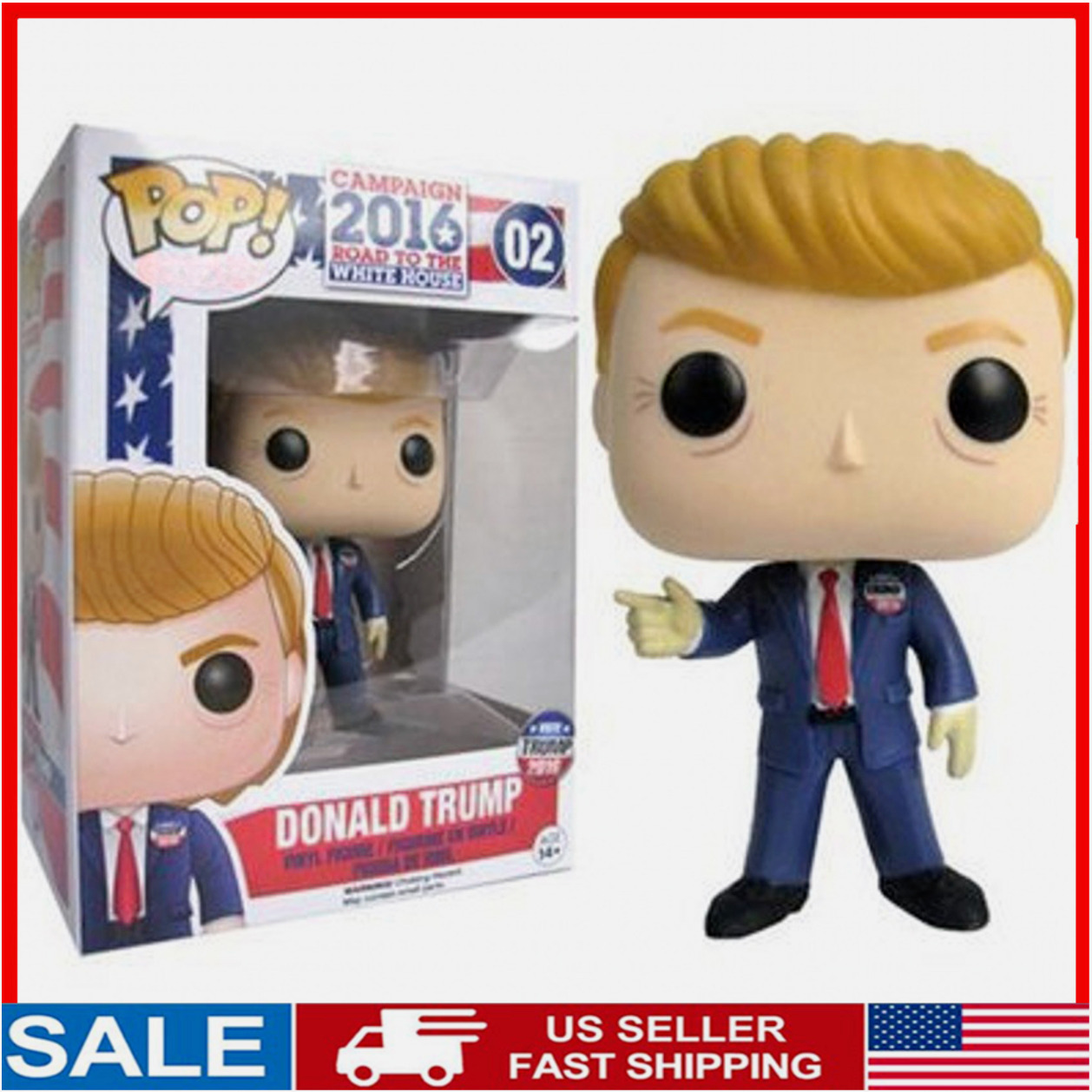 Donald Trump #02 - Funko Pop The Vote 2016 Road to the White House Gifts, 10CM