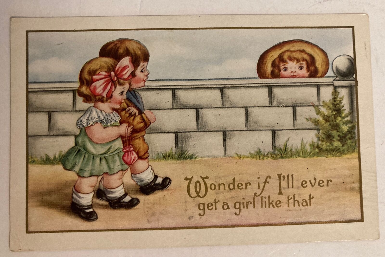 1917 Wonder If I'll Ever Get A Girl Like That~Whitney Worcester PM Postcard