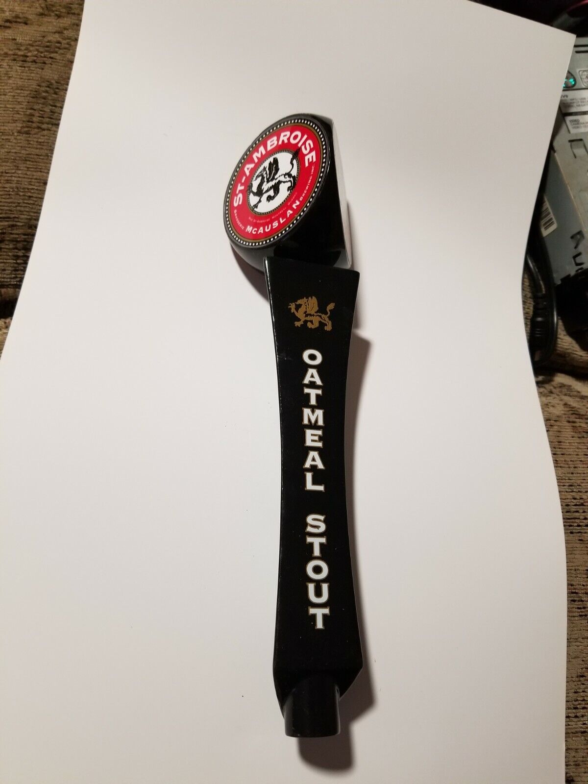 Very RARE St Ambroise Oatmeal Stout 3 Sided Tap Handle