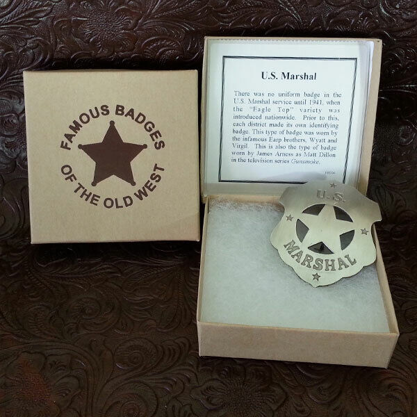 Old Western   U.S.Marshal  Badge - Boxed
