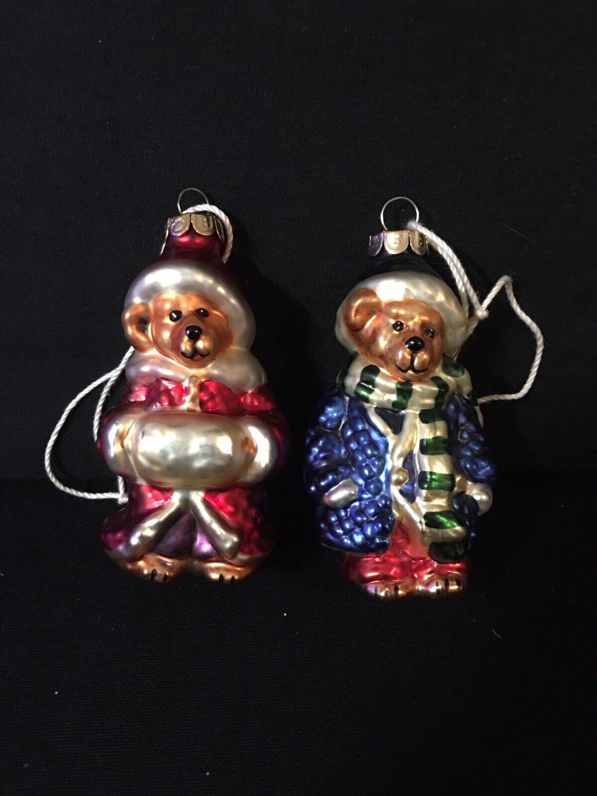 Set Of Two Boyds Bear VNG Ornaments