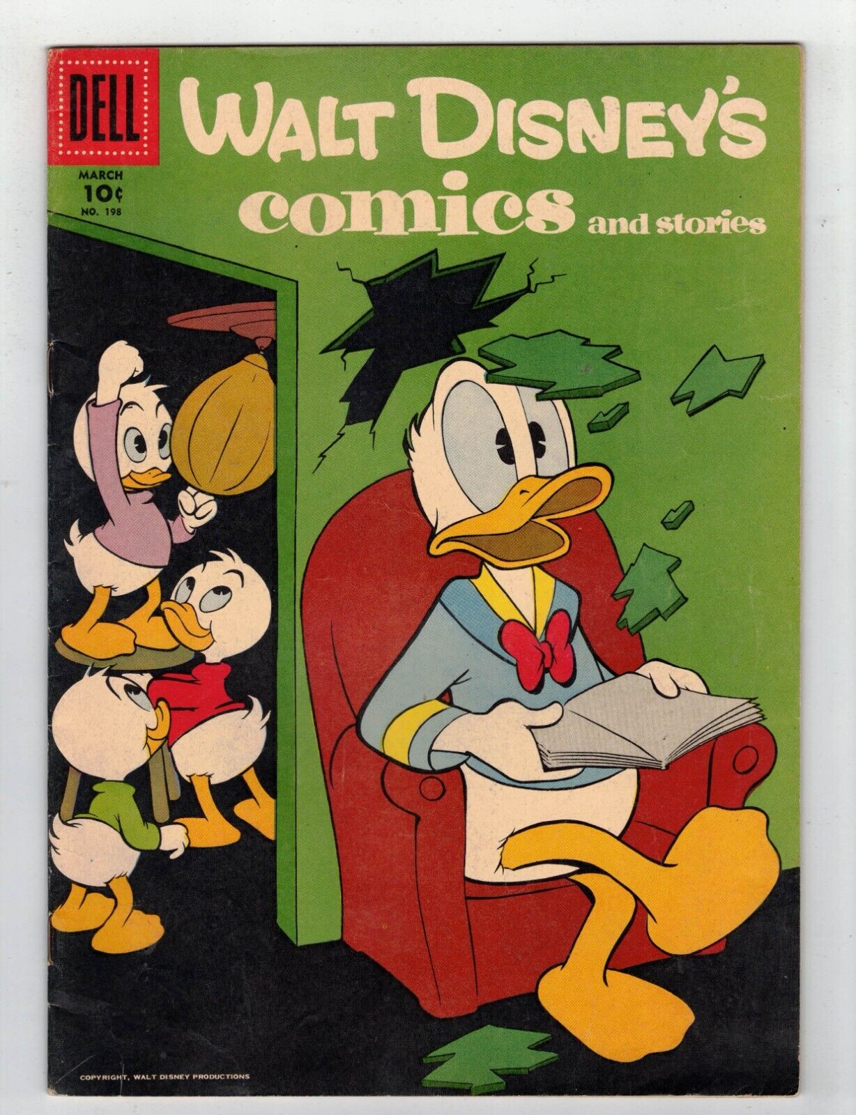 Walt Disney’s Comics & Stories # 198 - Carl Barks art     Fine