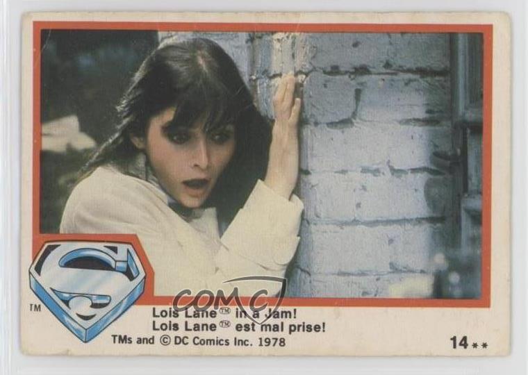 1978 O-Pee-Chee Superman: The Movie Lois Lane Margot Kidder in a Jam #14 0q7o