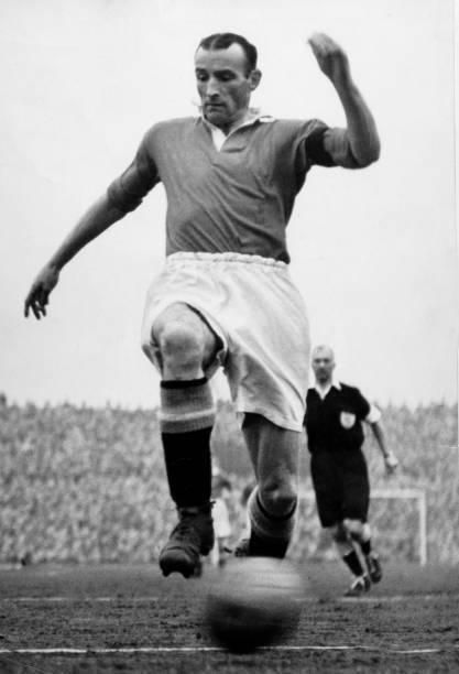Allenby Chilton Manchester United half back 1950s Old Photo