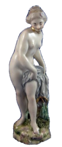 Antique 18thC Ludwigsburg Porcelain Nude Lady Figurine Porzellan Figur Figure