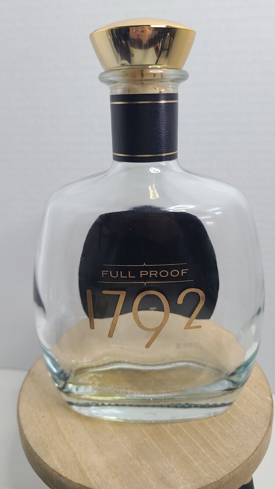 1792 Full Proof Bourbon Kentucky Straight Bourbon Bottle Decanter Look Cork Top