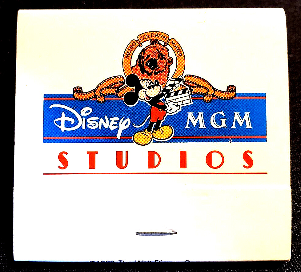 RARE 1989 DISNEY WDW DISNEY MGM STUDIOS OPENING YEAR UNUSED MATCH BOOK MINT