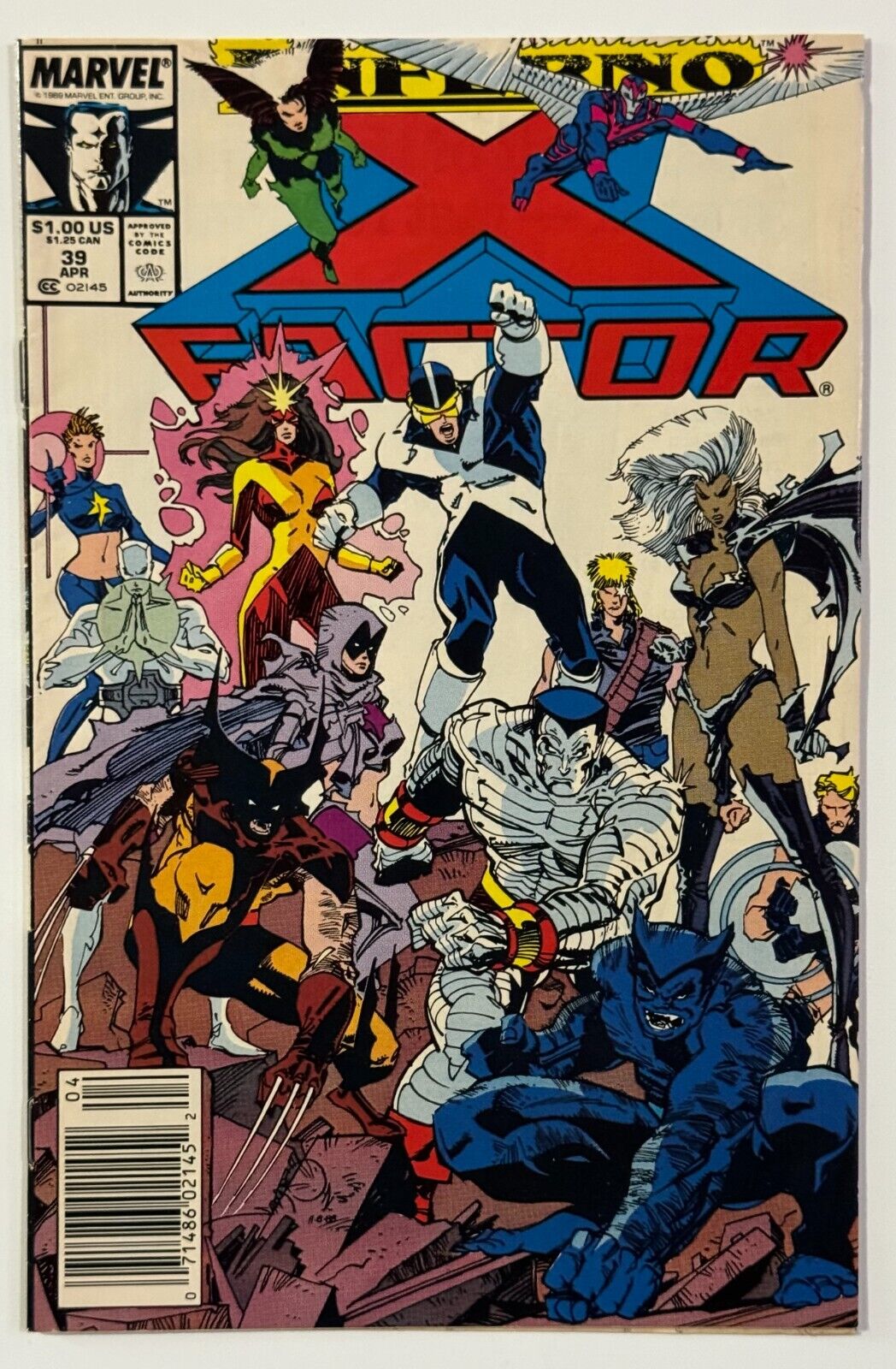 X-FACTOR 39 Copper Age Marvel Comic 1989 Inferno crossover Walt Simonson